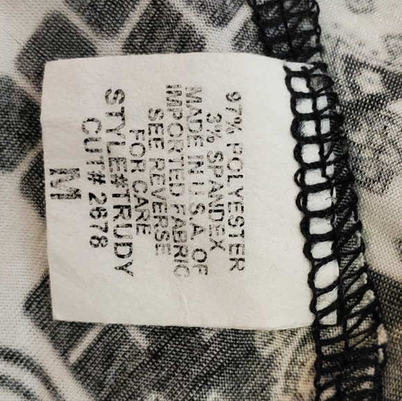 FROM THE HEART | Women's multi-color & pattern cascade-hem dress. Size medium. - Picture 5 of 6